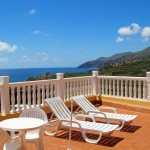 Terraza con vistas al mar · Apartamentos Míriam · Charzo Azul · La Palma · Islas Canarias